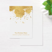Gold Paint Splash Earring Display Card Visitekaartje (Bureau)