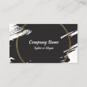 Gold Paint Splash Visitekaartje (Achterkant)