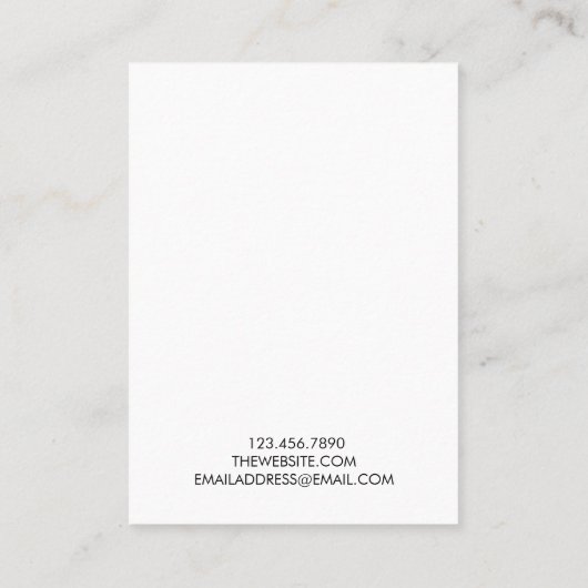 Gold Paint Splatter Earling Display Kaart Visitekaartje (Achterkant)