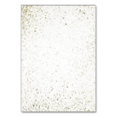 Gold Paint Splatter tabelnummer Kaart (Achterkant)