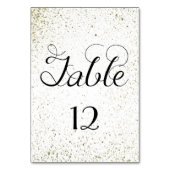 Gold Paint Splatter tabelnummer Kaart (Voorkant)