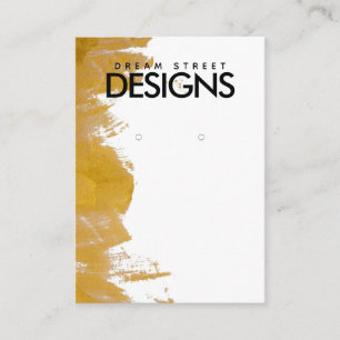 Gold Paint Splatter-verouderingskaart Visitekaartje