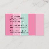 Gold Paint Stroke Colorful Stripes - Visitekaartje (Achterkant)