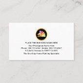 Gold Painting Icons On Vertical Wall Visitekaartje (Achterkant)