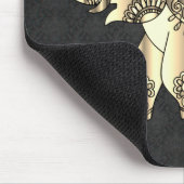 Gold Paisley Floral Elephant, Damask - Personated Muismat (Hoek)