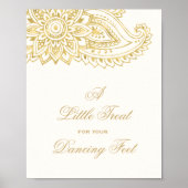 Gold Paisley is een klein beetje bij je dansingsaa Poster (Voorkant)