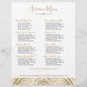 Gold  Paisley Mandala Flyer (Voorkant)