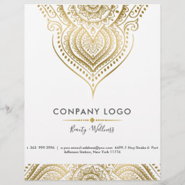Gold  Paisley Mandala Flyer