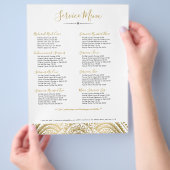 Gold  Paisley Mandala Flyer (Hand)