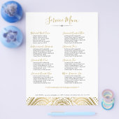 Gold  Paisley Mandala Flyer (Enkel)