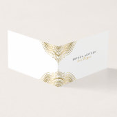 Gold Paisley Mandala Visitekaartje (Buitenkant)