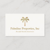 Gold Palm Beach Front Real Estate Calling Ca Contactkaartje (Voorkant)