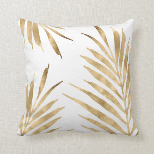 Gold Palm Fronds Kussen