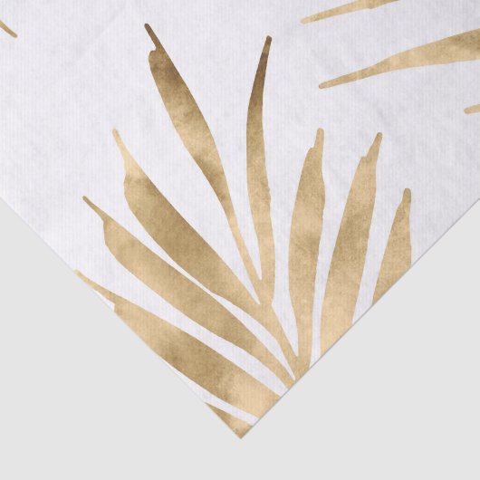 Gold Palm Fronds Tissuepapier (Detail)