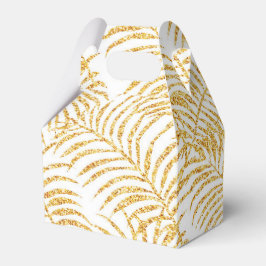 Gold Palm Gift Favor Box Bedankdoosjes