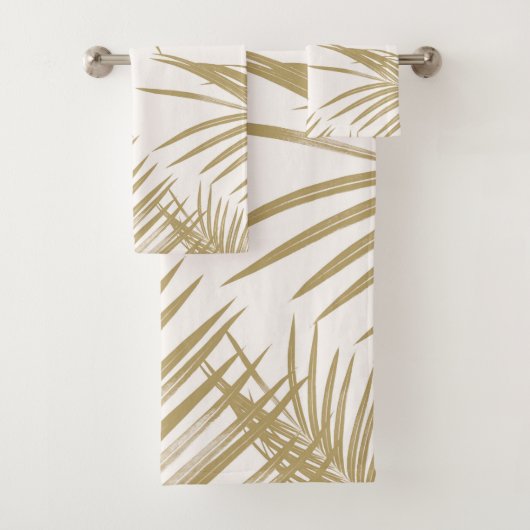 Gold Palm laat dromen #1 #tropical Bad Handdoek (Insitu)