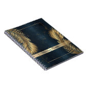 Gold Palm Leaves Beach Wedding Notitieboek (Rechterzijde)