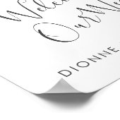 Gold Palm Leaves Welcome Weduwbord Poster (Hoek)