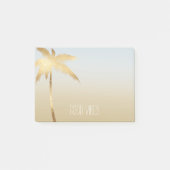Gold Palm Tree Ombre Post-it® Notes (Voorkant)