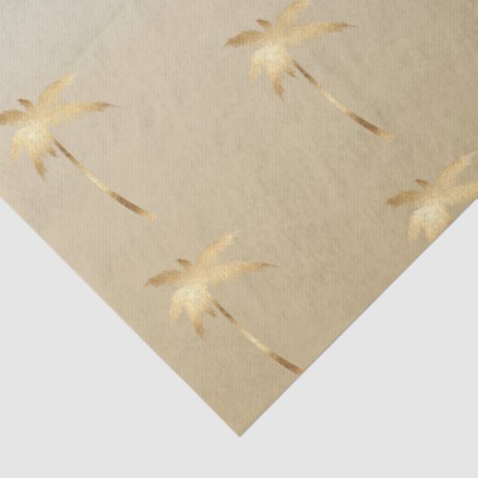 Gold Palm Tree Ombre Tissuepapier (Detail)