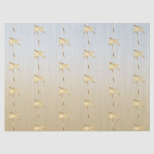 Gold Palm Tree Ombre Tissuepapier