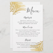 Gold Palm verliet het menu van de "Beach Destinati (Voorkant / Achterkant)