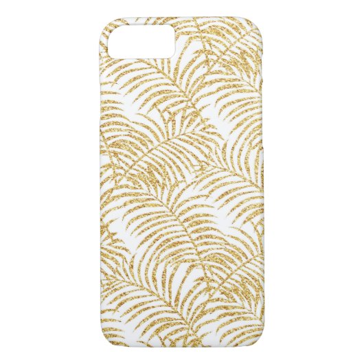 Gold Palm Verlof iPhone Case (Achterkant)