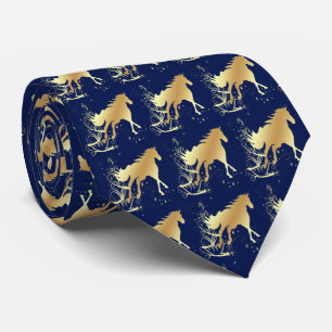 Gold Palomino-paard op blauwe Westerne das