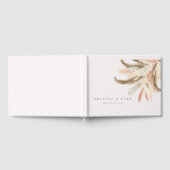 Gold Pampas Grass Wedding Guest C100 Gastenboek (Volledig)