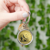 Gold Panda - munt Sleutelhanger (Hand)