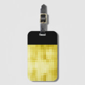 Gold Paneled Black Bagagelabel (Voorkant (verticaal))