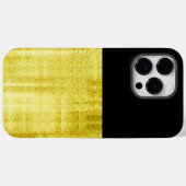 Gold Paneled Black Case-Mate iPhone Case (Achterkant (horizontaal))