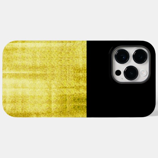 Gold Paneled Black Case-Mate iPhone Case (Achterkant (horizontaal))