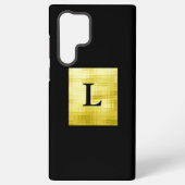 Gold paneled Black-II Samsung Galaxy Hoesje (Achterkant)