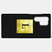 Gold paneled Black-II Samsung Galaxy Hoesje (Achterkant horizontaal)