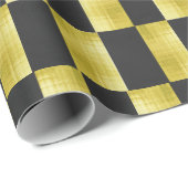 Gold-Paneled Black-IV Wrapping Paper Cadeaupapier (Rol Hoek)