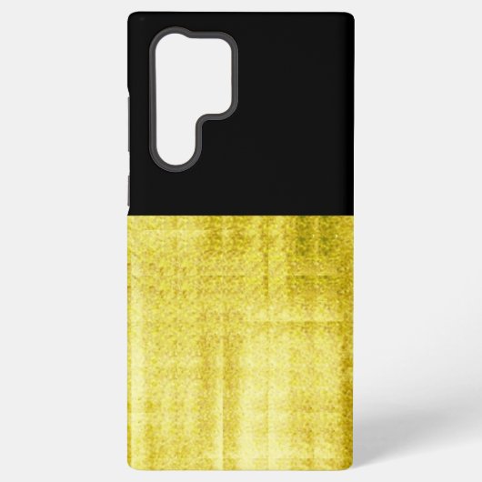 Gold Paneled Black Samsung Galaxy Hoesje (Achterkant)
