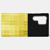 Gold Paneled Black Samsung Galaxy Hoesje (Achterkant horizontaal)
