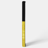 Gold Paneled Black Samsung Galaxy Hoesje (Linkerkant)
