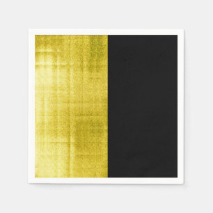 Gold Paneled Black Servet