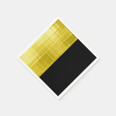 Gold Paneled Black Servet (Hoek)