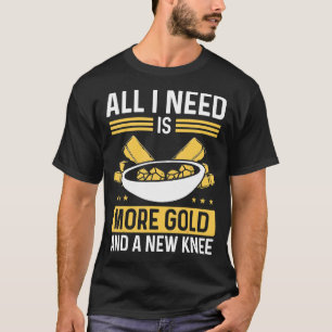 Gold Panner Meer goud en nieuwe knie Prospector Mi T-shirt