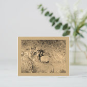 Gold panning art met shirten briefkaart (Staand voorkant)