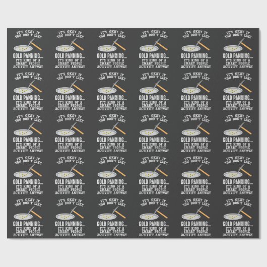 Gold Panning Gift - Mining Funny Miner Cadeaupapier (Vlak)