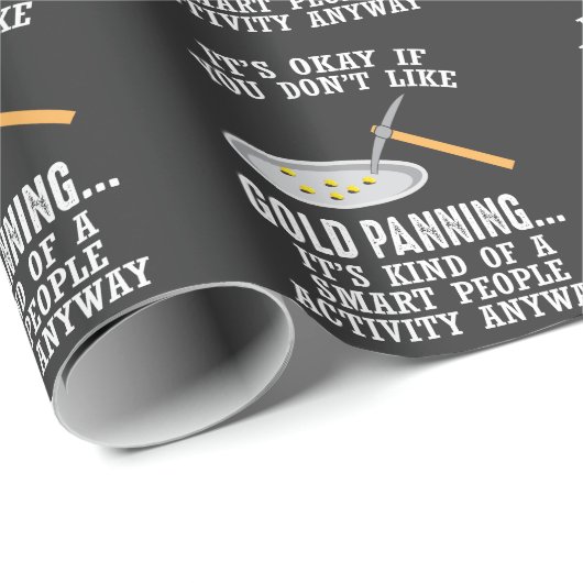 Gold Panning Gift - Mining Funny Miner Cadeaupapier (Rol Hoek)