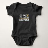 Gold panning prospectief East Sleep Pan Repeat Romper (Voorkant)