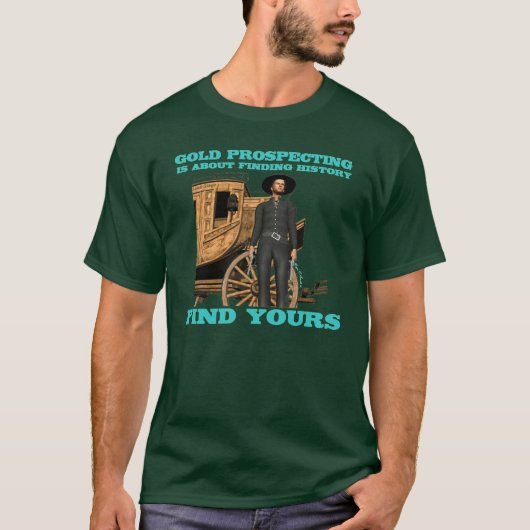 Gold Panning Prospector T-Shirt (Voorkant)
