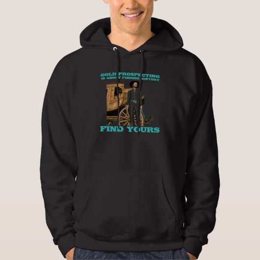 Gold Panning Prospector Unisex Hoodie (Voorkant)