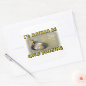 Gold Panning Vierkante Sticker (Envelop)