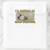 Gold Panning Vierkante Sticker (Tas)